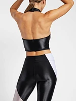 halter neck sports bra